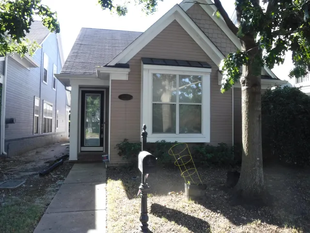 a front view of a house