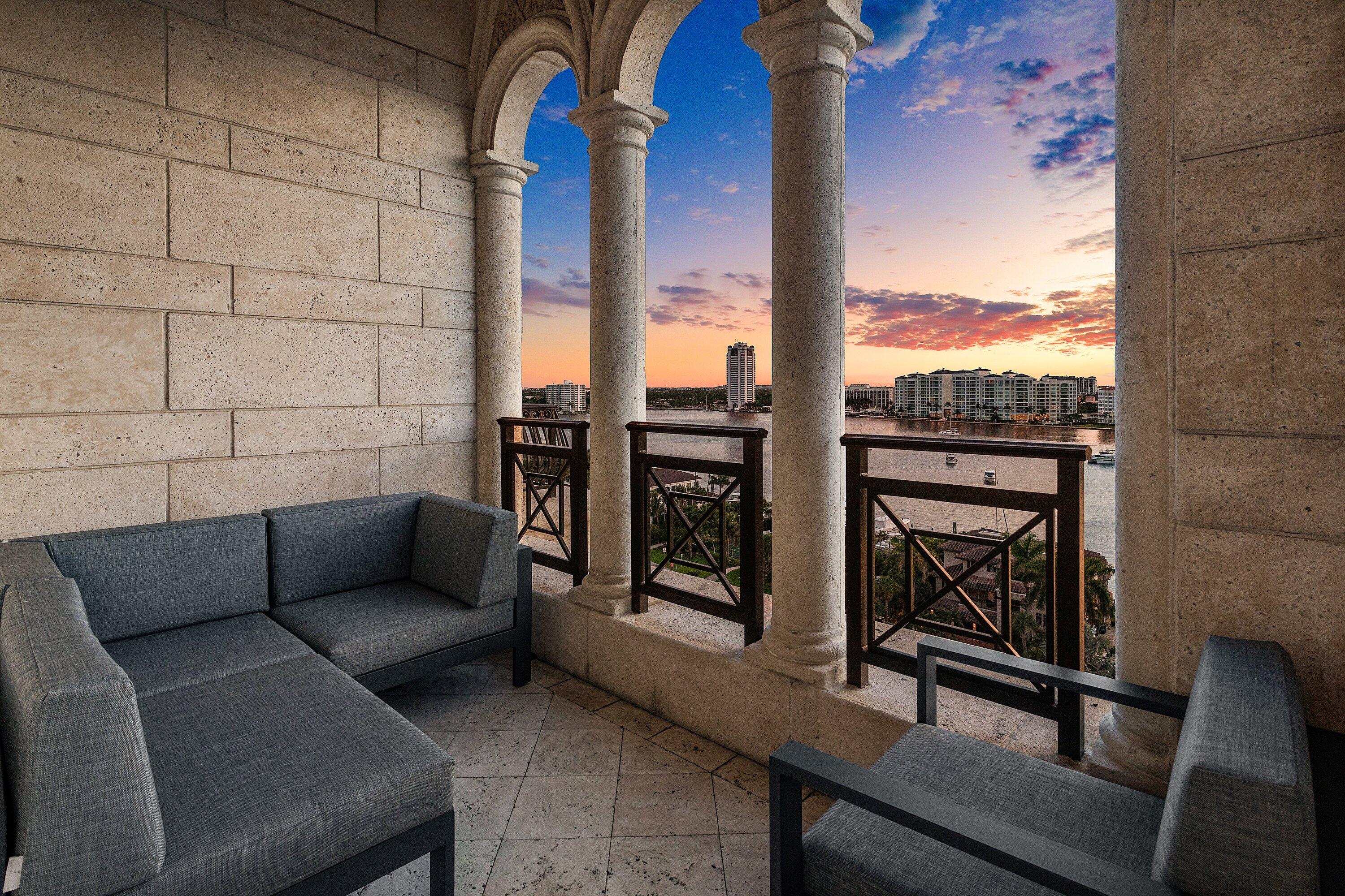 400 South Ocean Boulevard, Unit PH2 Boca Raton, FL 33432 - Photo 55 of 58 Lake Boca View Balcony