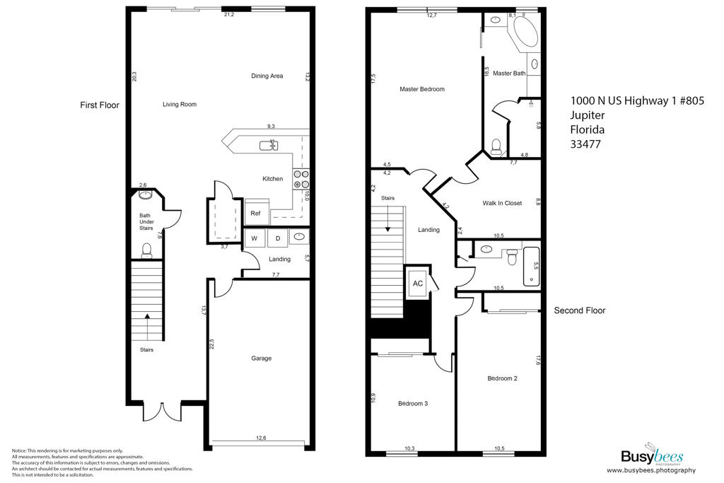 1000 North Us Highway, Unit 805 Jupiter, FL 33477 - Photo 49 of 49 1000 US Highway 1 floor plan final