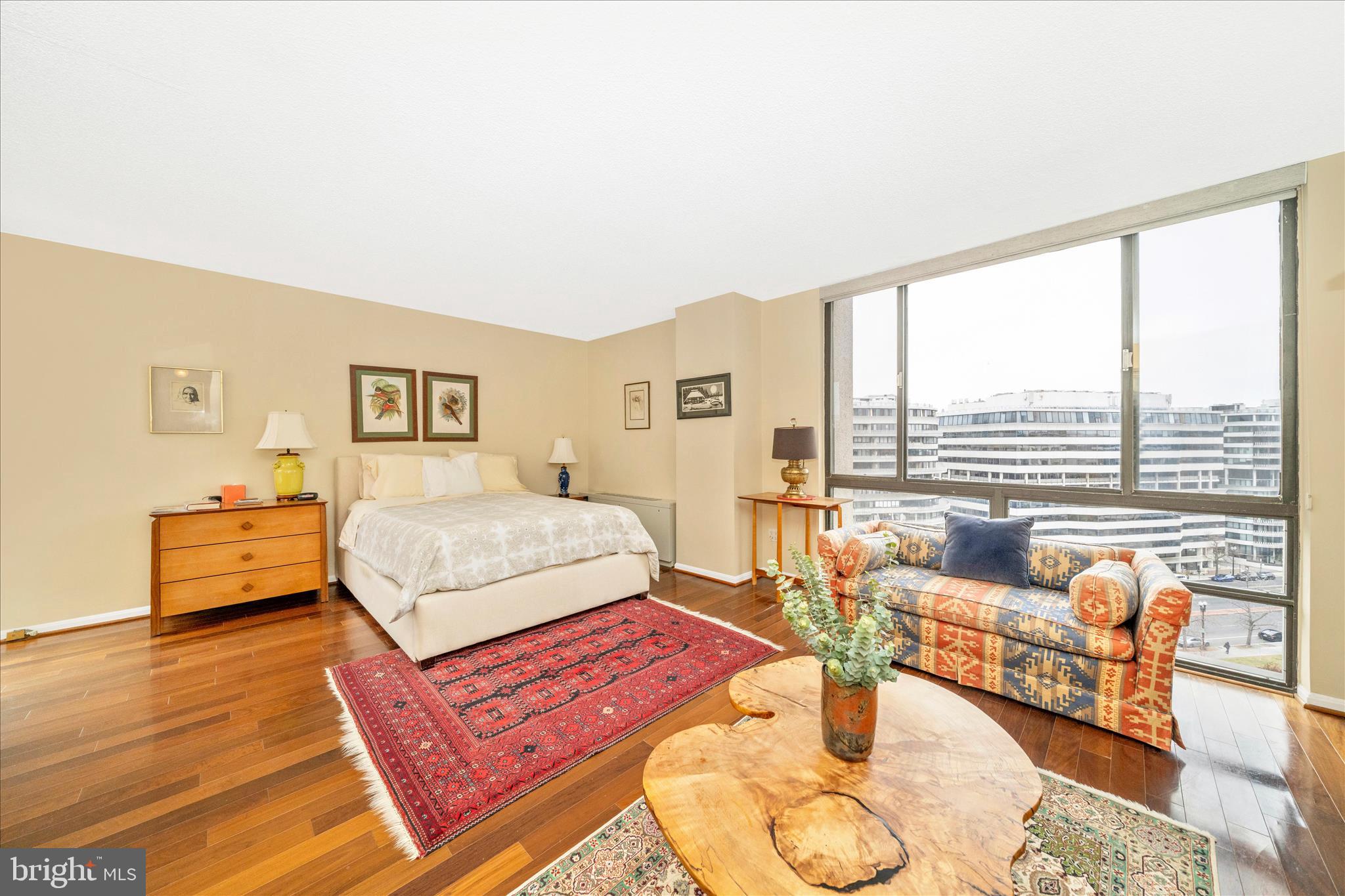 800 25th Street Northwest, Unit 1003 Washington, DC 20037 - Photo 19 of 28 Primary bedroom with city views.