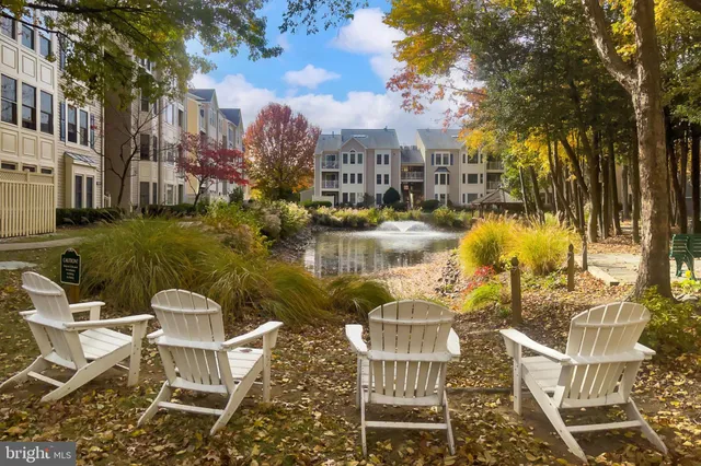 a view of a lake with a house