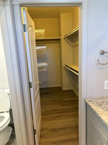 a view of closet area