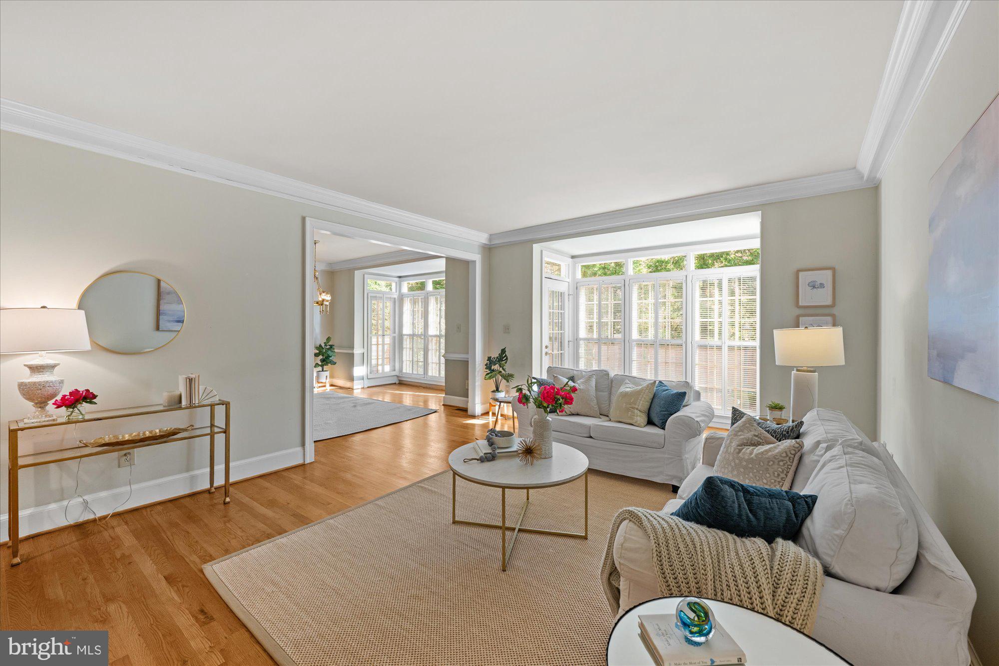 8025 Rising Ridge Road Bethesda, MD 20817 - Photo 12 of 34 a living room with furniture and wooden floor
