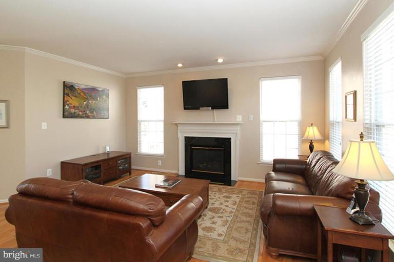 18409 Cornflower Road Boyds, MD 20841 - Photo 4 of 24 a living room with furniture a flat screen tv and a fireplace