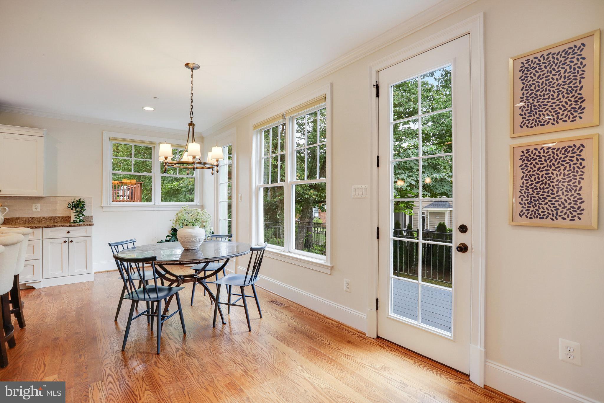 6108 Landon Lane Bethesda, MD 20817 - Photo 27 of 74 Kitchen w/ Deck Access