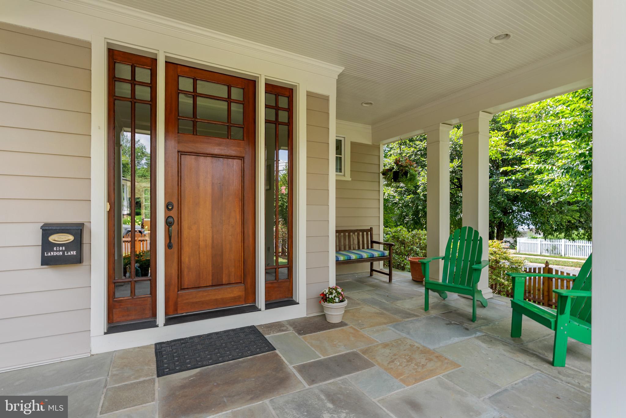 6108 Landon Lane Bethesda, MD 20817 - Photo 6 of 74 Beautiful Porch and Entry
