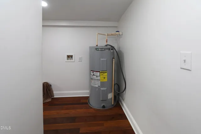 a view of water heater room