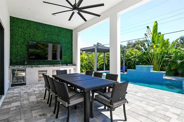 a outdoor living with furniture