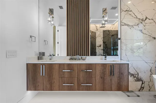 a view of a bathtub in a bathroom