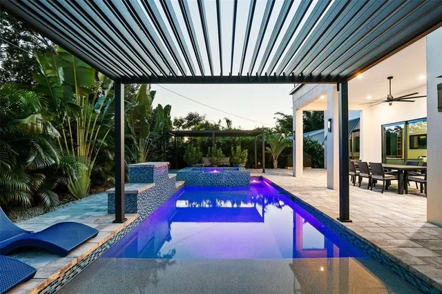 an aerial view of multiple house