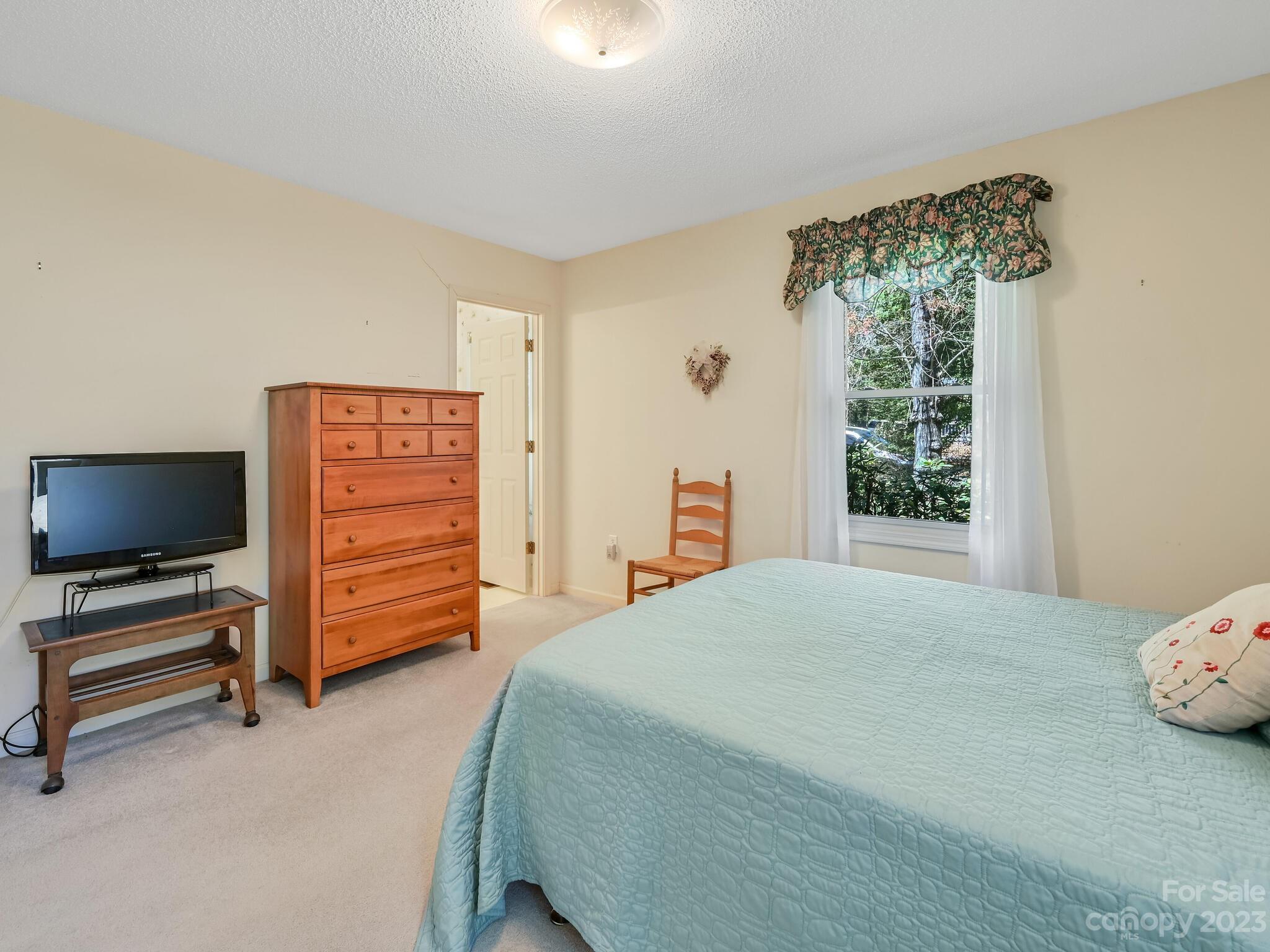 15 Maple Road Arden, NC 28704 - Photo 15 of 33 a bedroom with a bed and flat screen tv