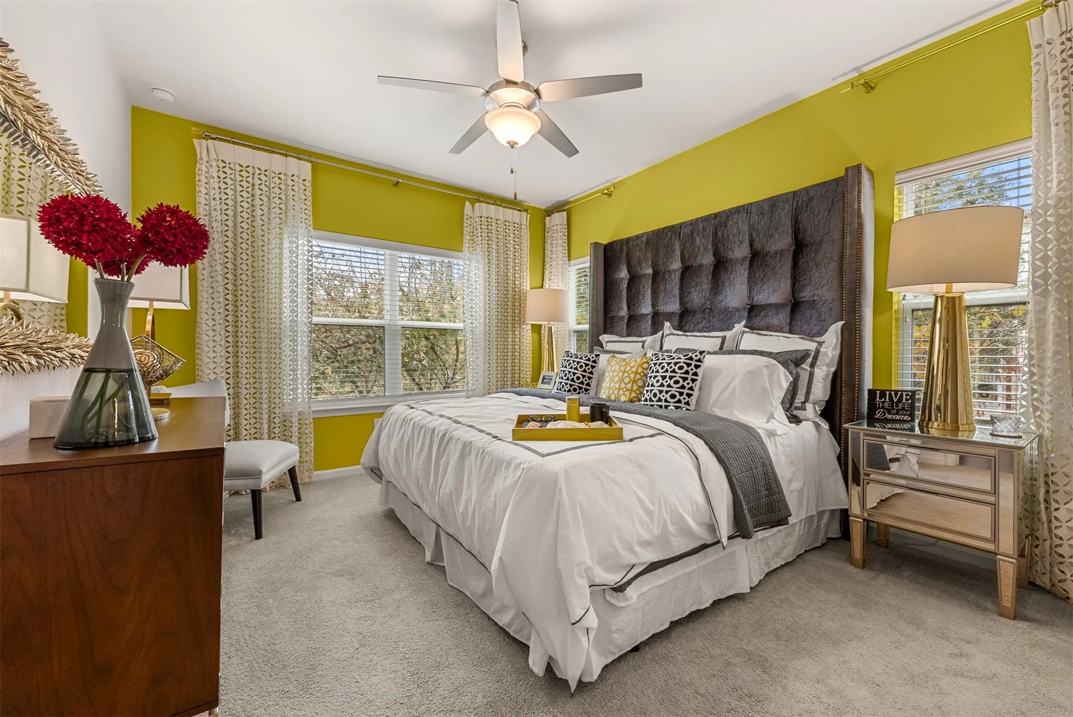 12700 Ridgeline Boulevard, Unit 5302 Cedar Park, TX 78613 - Photo 3 of 16 a bedroom with a bed dresser and a window