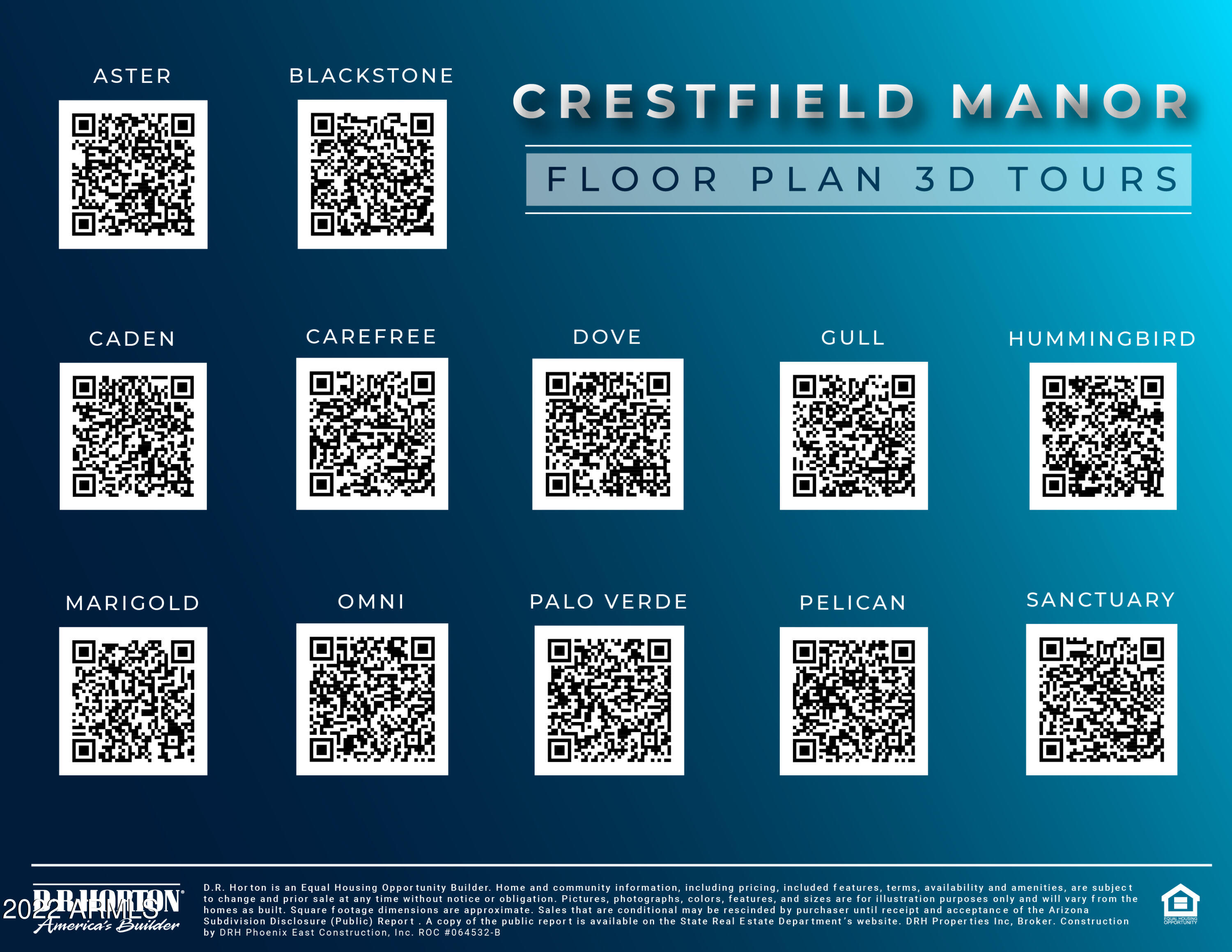 24338 Sickle Road Florence, AZ 85132 - Photo 12 of 12 Crestfield Manor 3D Tour Flyer