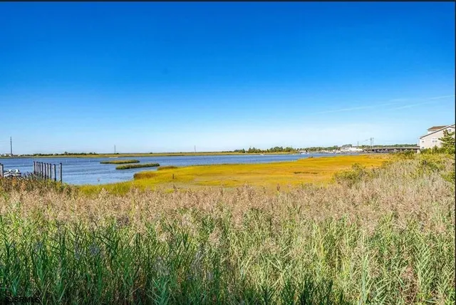 a view of an ocean and beach
