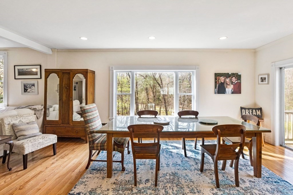 20 Gowell Lane Weston, MA 02493 - Photo 11 of 32 a dining room with furniture and wooden floor