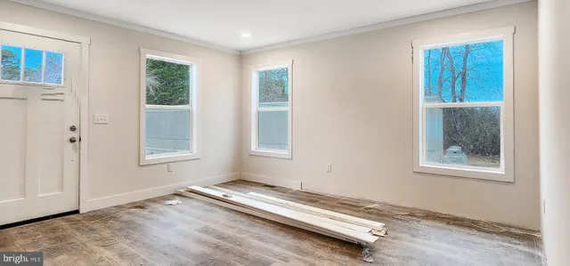 a view of a room with window