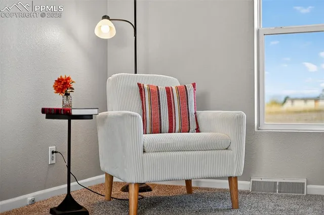 a bed room with a bed and a couch