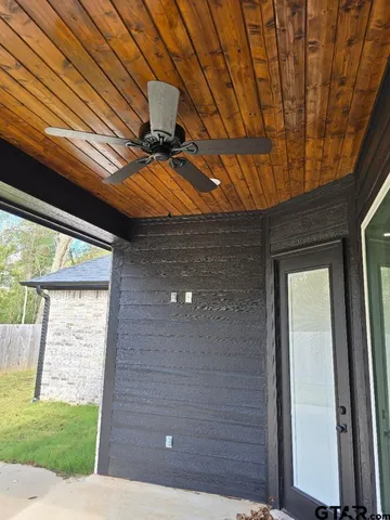 a view of outdoor space with garden