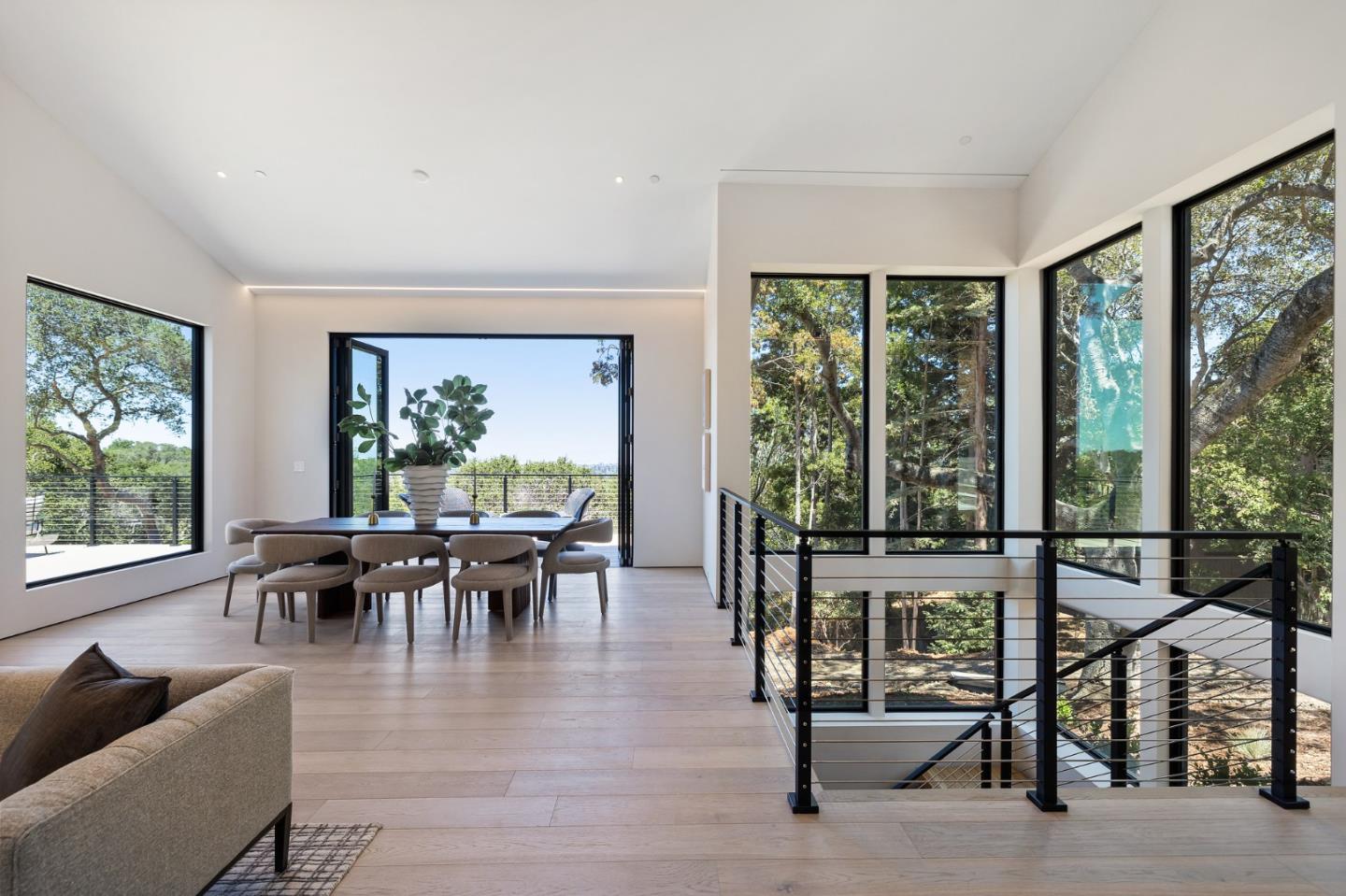 255 Hardwick Road Woodside, CA 94062 - Photo 6 of 90 a view of a dining room with furniture window and outside view