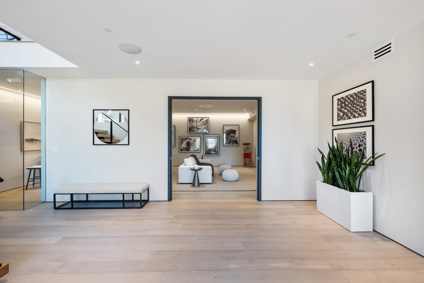 255 Hardwick Road Woodside, CA 94062 - Photo 64 of 90 a living room with furniture and a potted plant