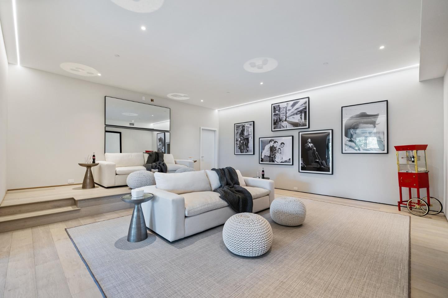 255 Hardwick Road Woodside, CA 94062 - Photo 66 of 90 a living room with furniture and a flat screen tv