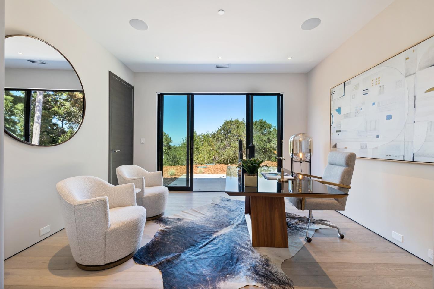 255 Hardwick Road Woodside, CA 94062 - Photo 71 of 90 a living room with furniture and a large window