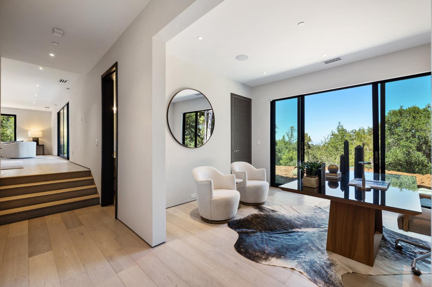 255 Hardwick Road Woodside, CA 94062 - Photo 72 of 90 a living room with furniture and a large window