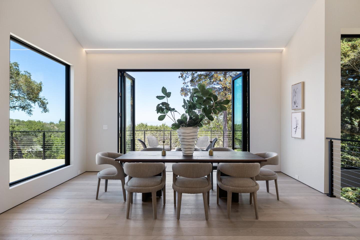 255 Hardwick Road Woodside, CA 94062 - Photo 8 of 90 a dining room with furniture window wooden floor