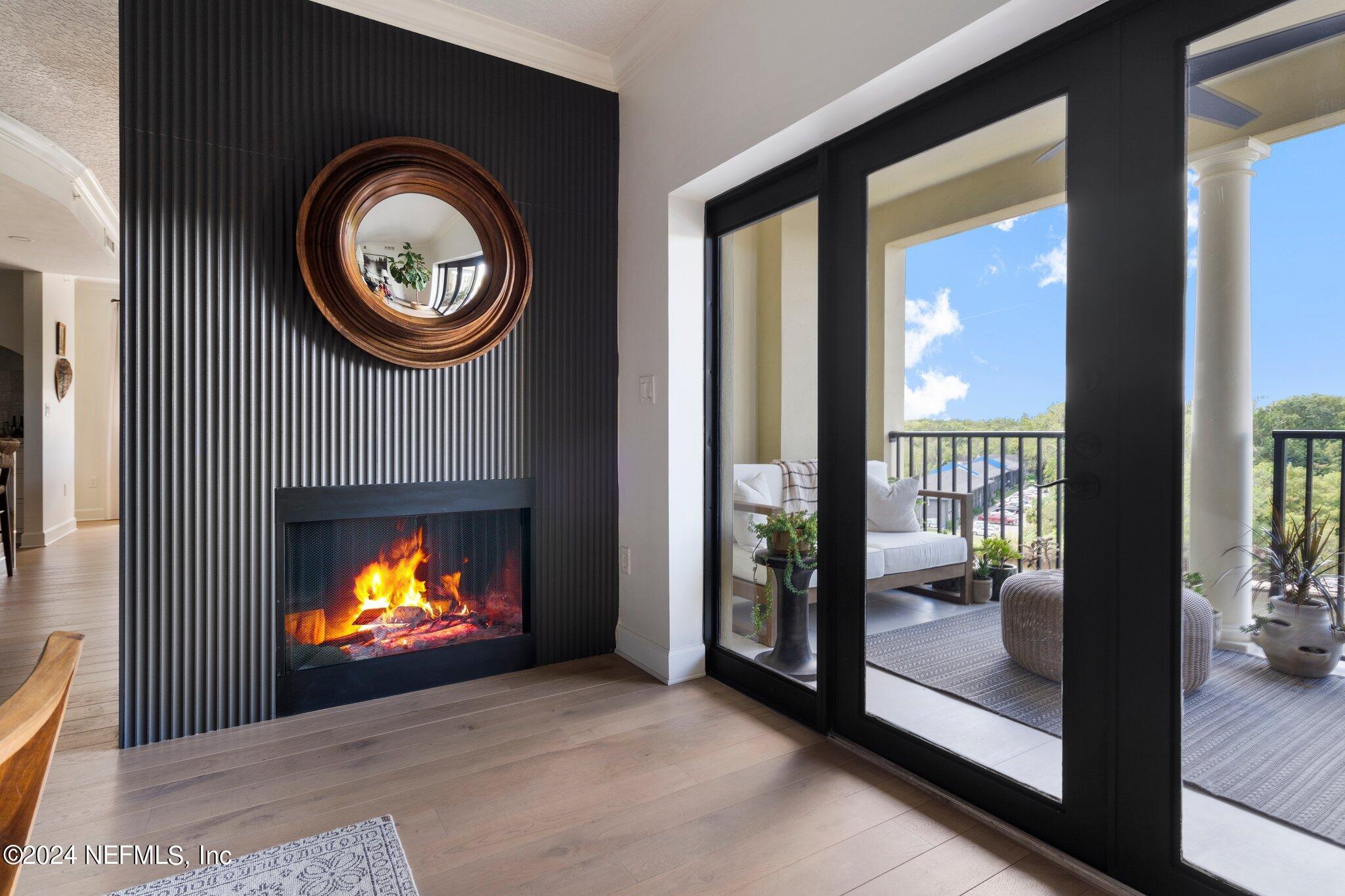 3958 Baymeadows Road, Unit 1602 Jacksonville, FL 32217 - Photo 32 of 91 Fireplace to Covered Balcony