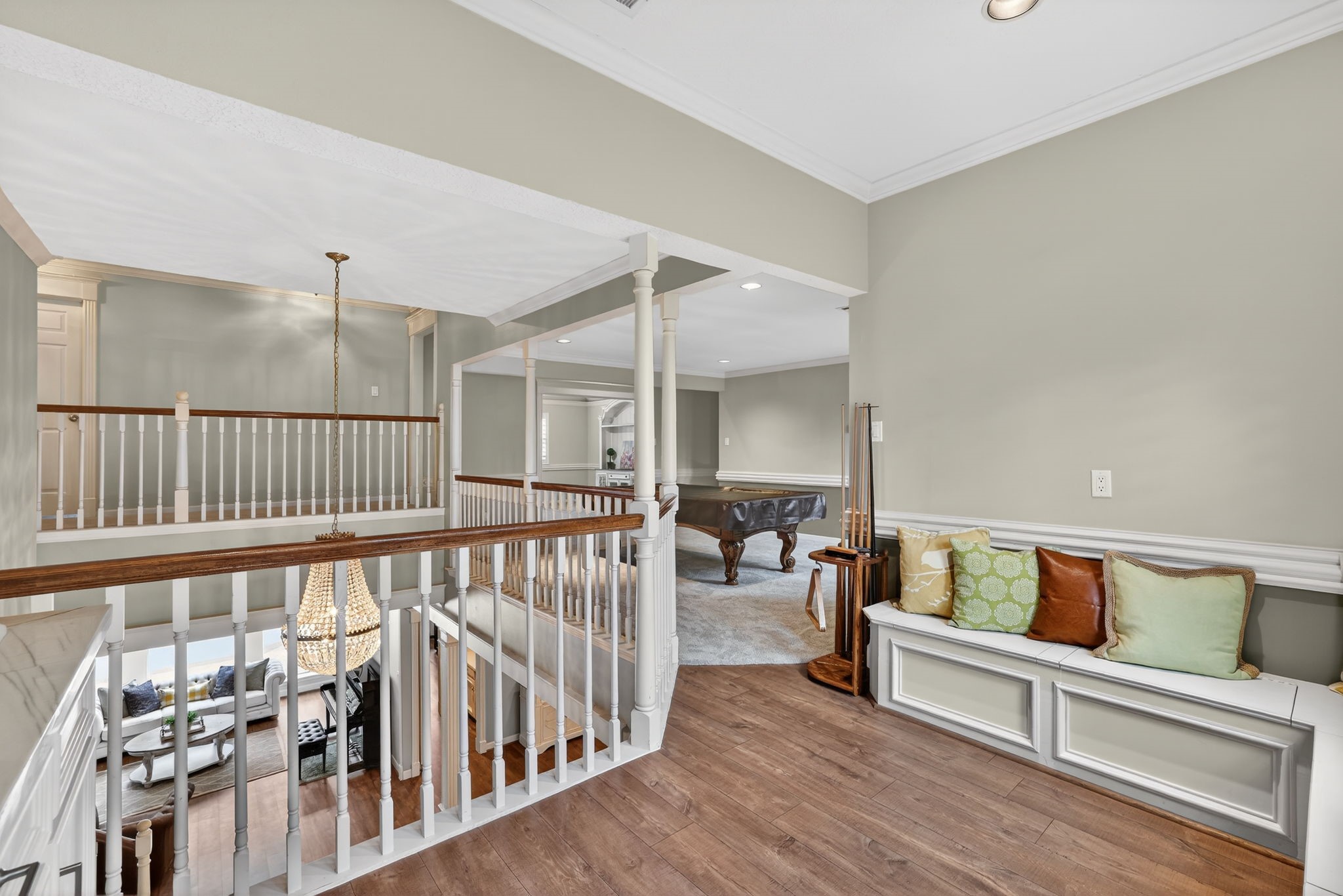 8711 Kennet Valley Road Spring, TX 77379 - Photo 21 of 37 a view of livingroom with furniture and wooden floor