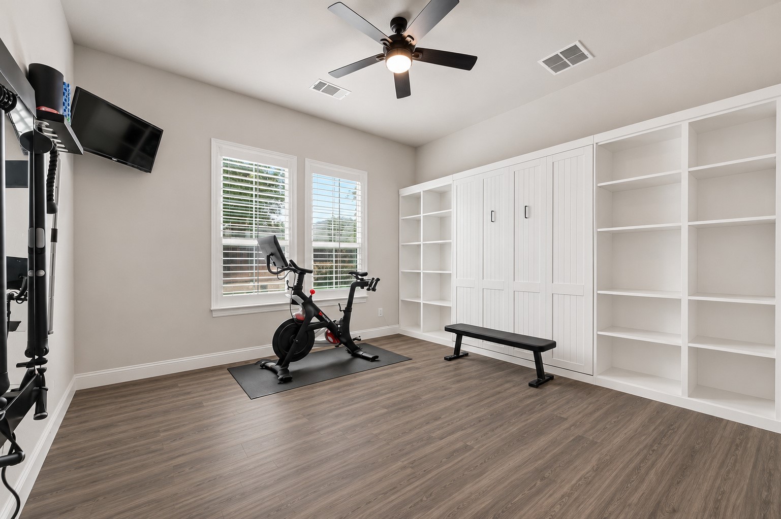 629 Germander Road Leander, TX 78641 - Photo 13 of 38 a view of a workspace with furniture and a window
