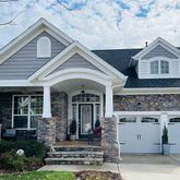 a view of a house with garden