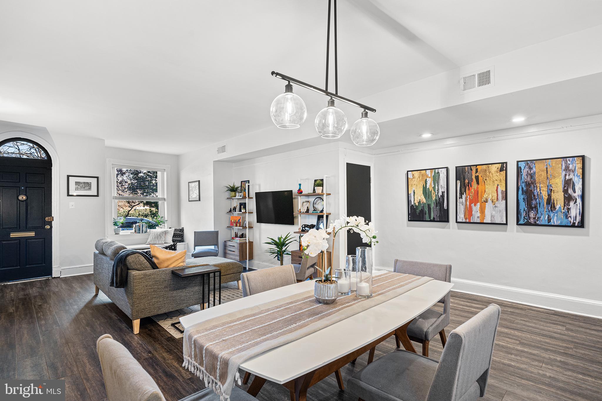3022 R Street Northwest Washington, DC 20007 - Photo 11 of 39 Dining room/living room combo