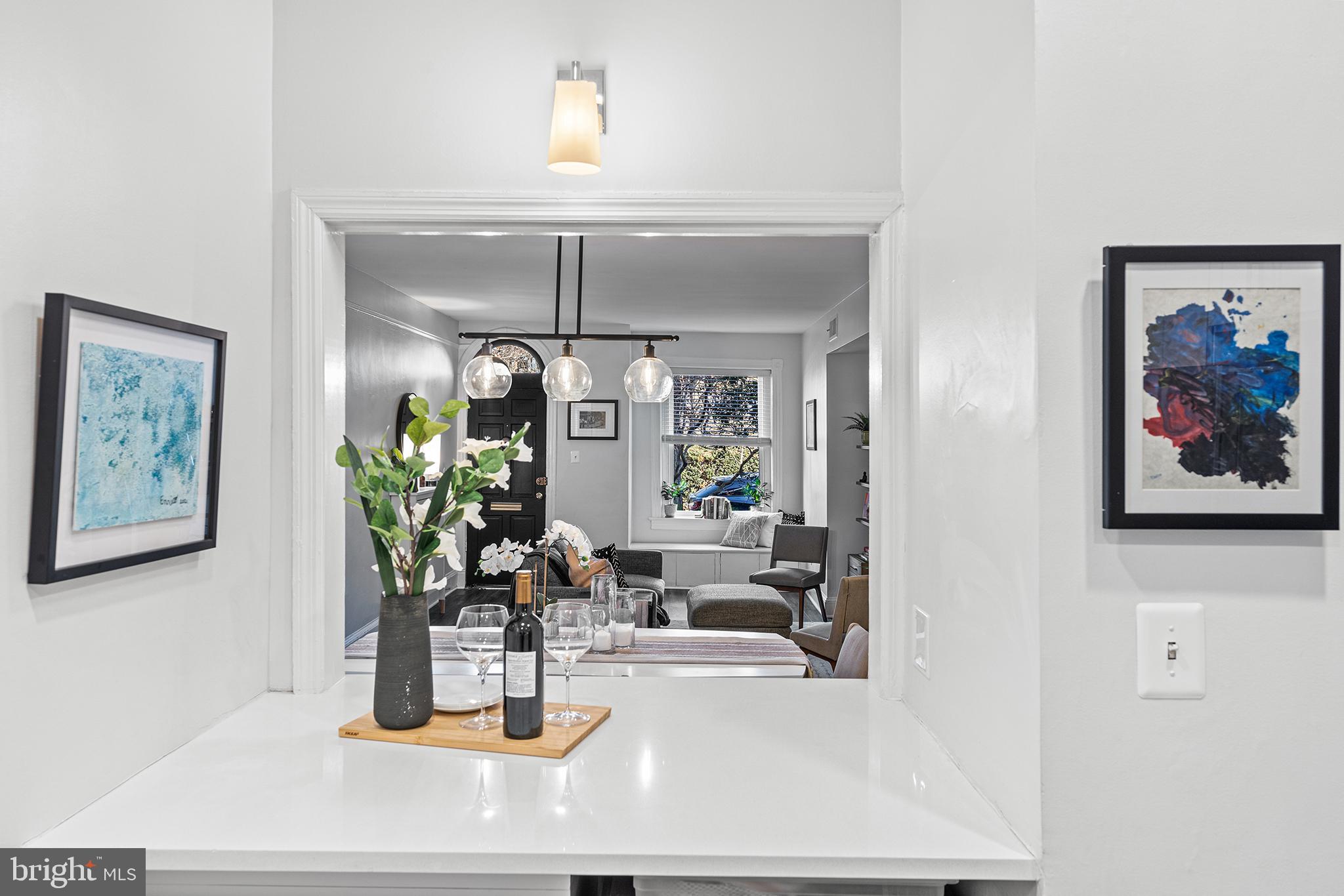 3022 R Street Northwest Washington, DC 20007 - Photo 17 of 39 Opening to dining room, living room