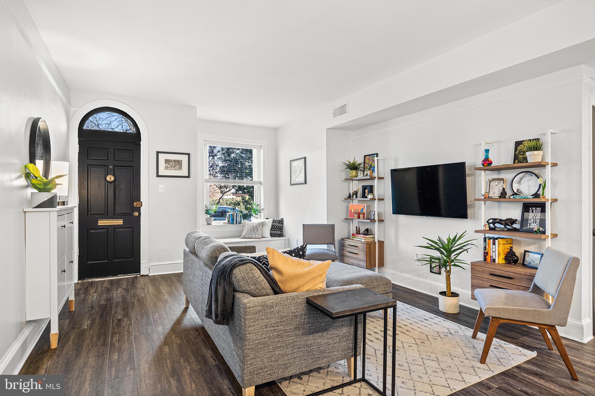 3022 R Street Northwest Washington, DC 20007 - Photo 5 of 39 View from dining towards living room & front door