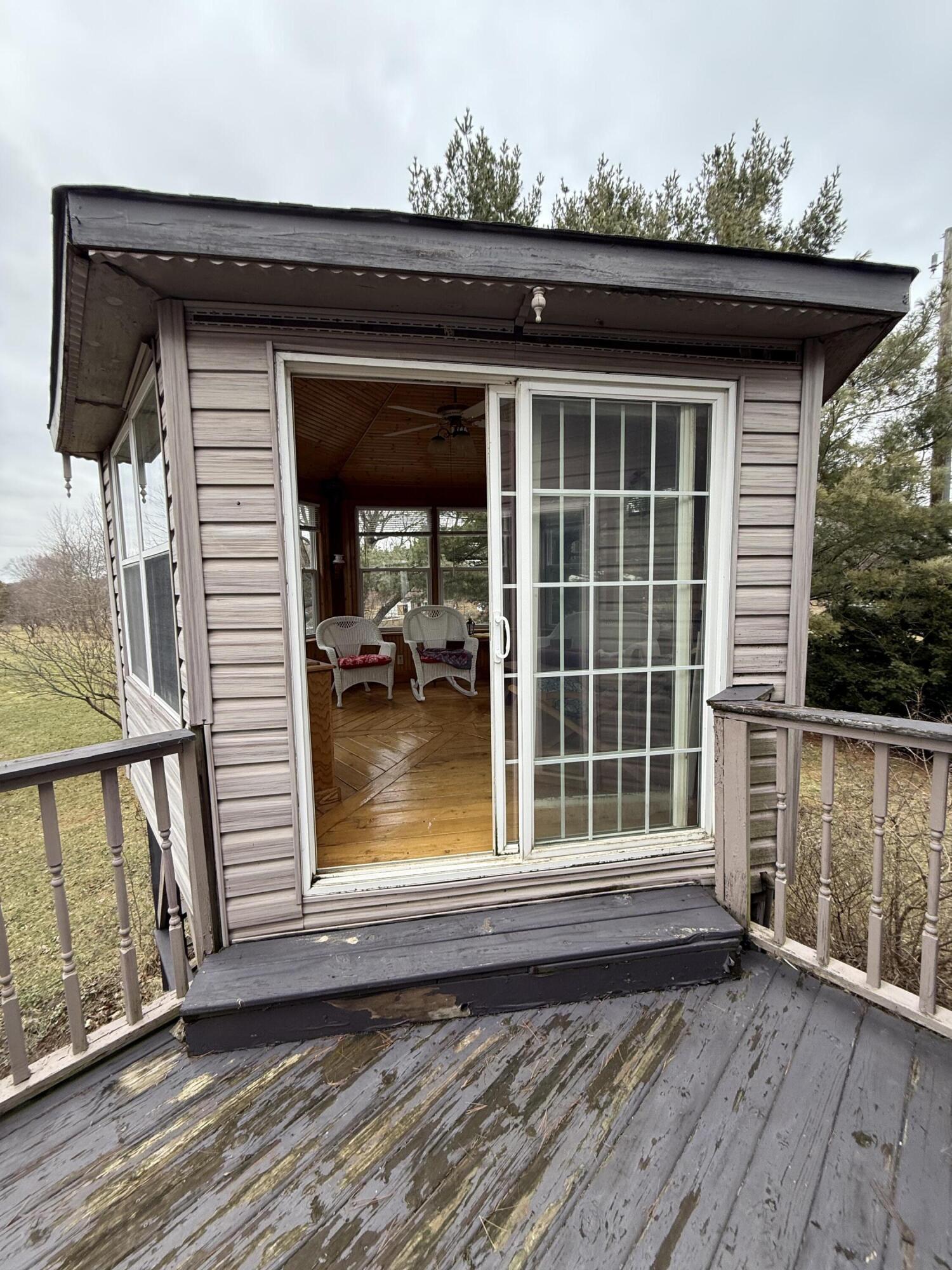 368 South 600th Street West Hebron, IN 46341 - Photo 71 of 87 a view of a house with a large window and wooden floor