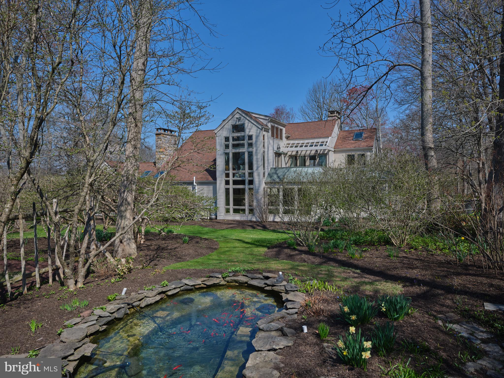 260 Cafferty Road Pipersville, PA 18947 - Photo 48 of 64 Peaceful Nature Views, back of main house