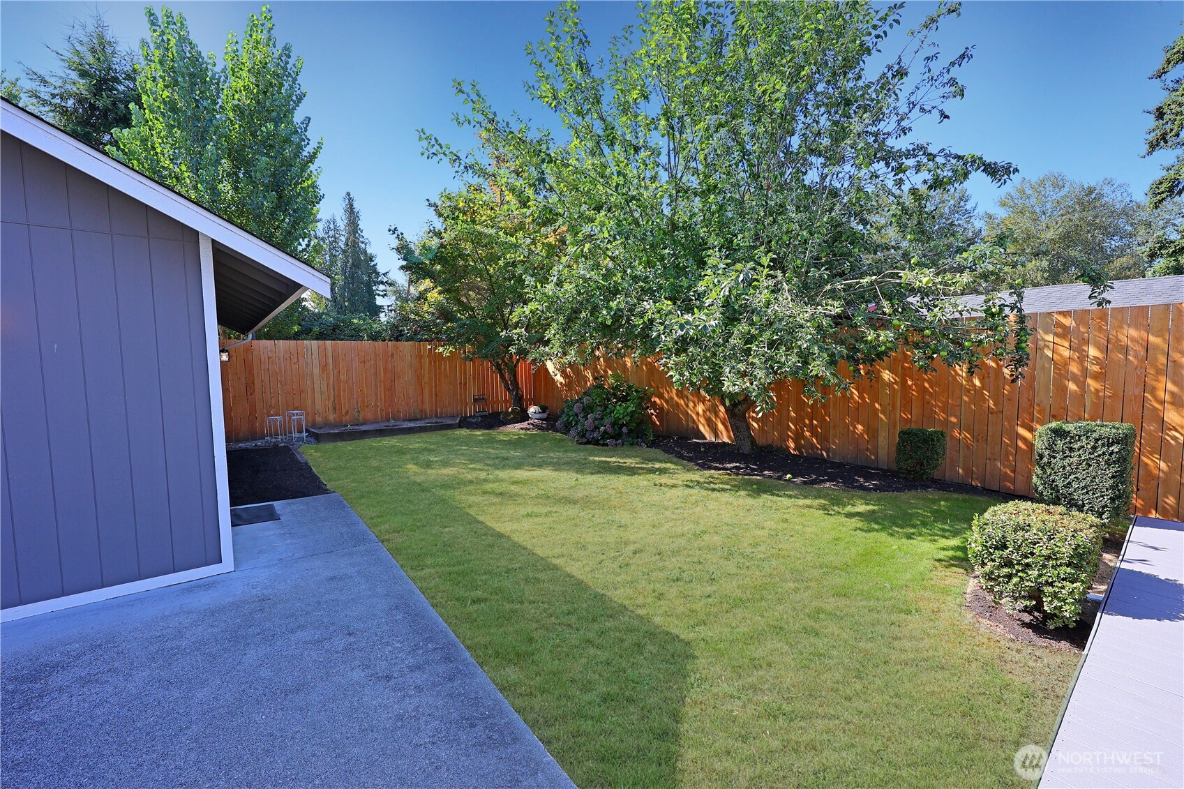 908 Willow Street Sumner, WA 98390 - Photo 22 of 32 a backyard of a house with lots of green space