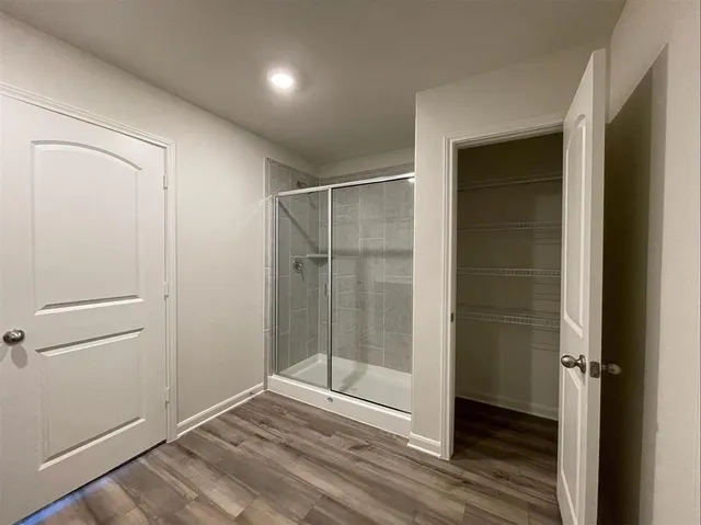 a view of wooden floor