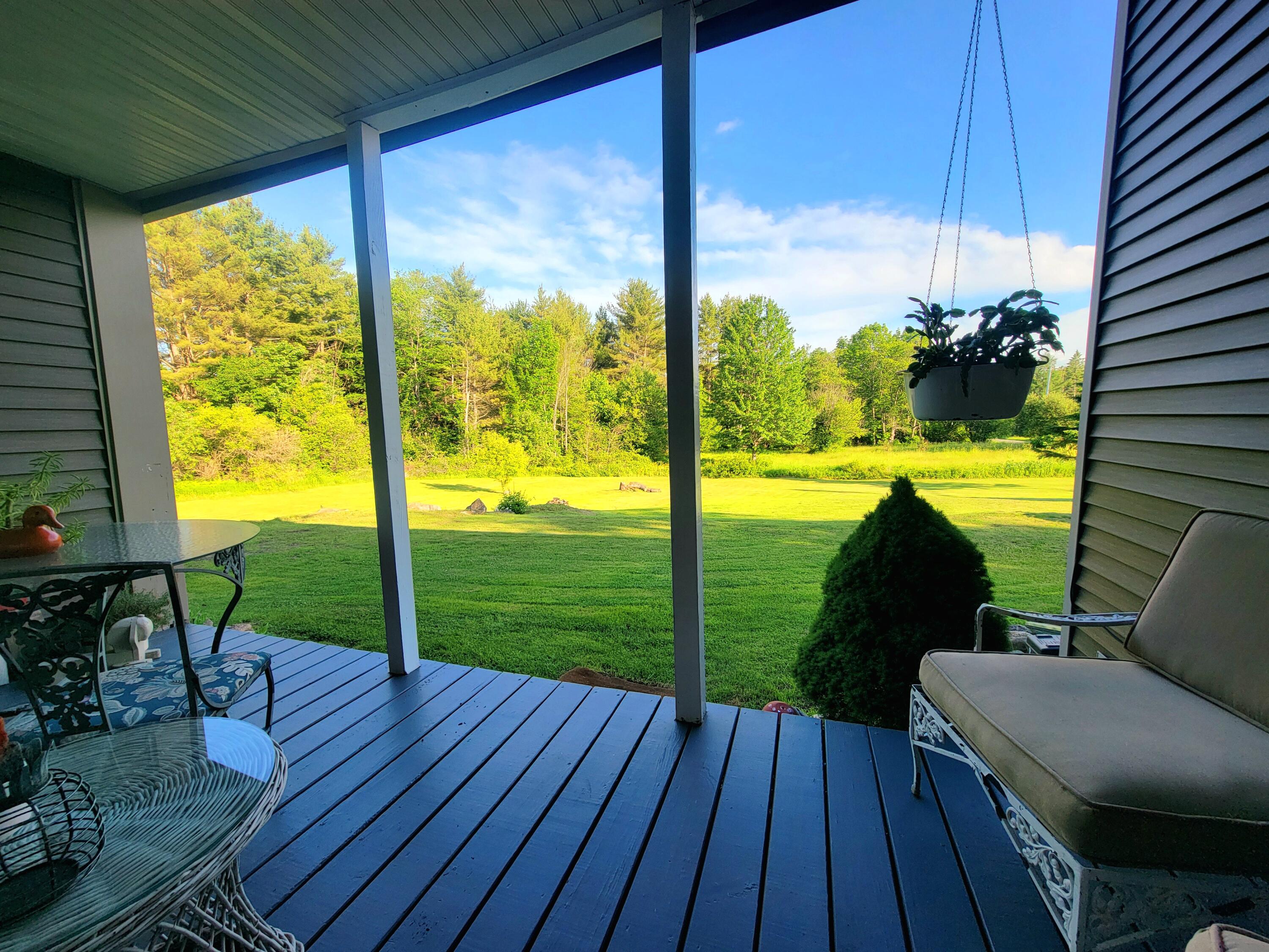 368 Main Road Charleston, ME 04422 - Photo 54 of 58 Covered Porch View