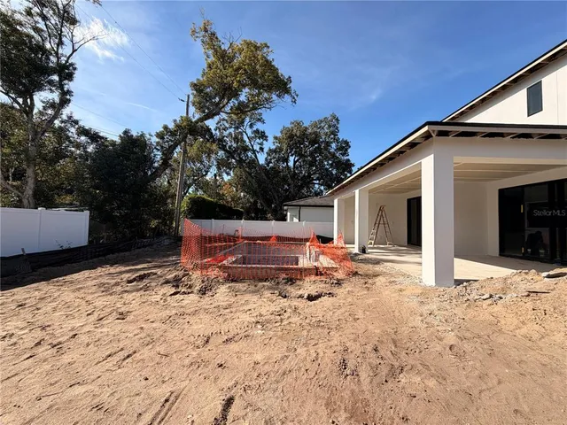 front view of a house with an empty space