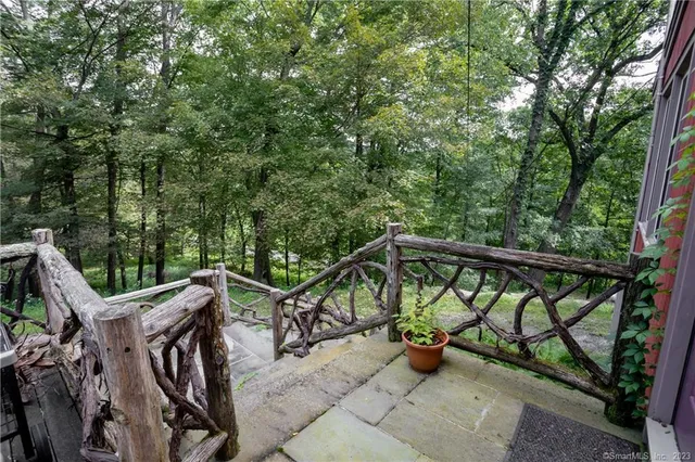 a view of outdoor space with seating