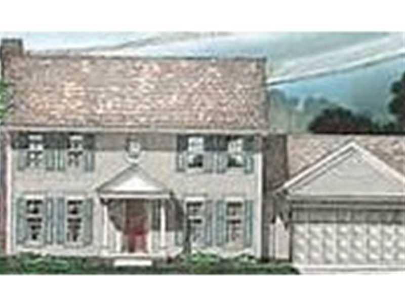 Exterior Front. House to be built similar garage door to the side of house not in front