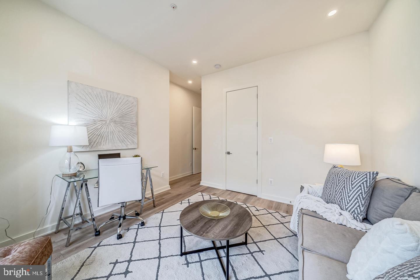 442 R Street Northwest, Unit A Washington, DC 20001 - Photo 12 of 25 a living room with a couch and a rug
