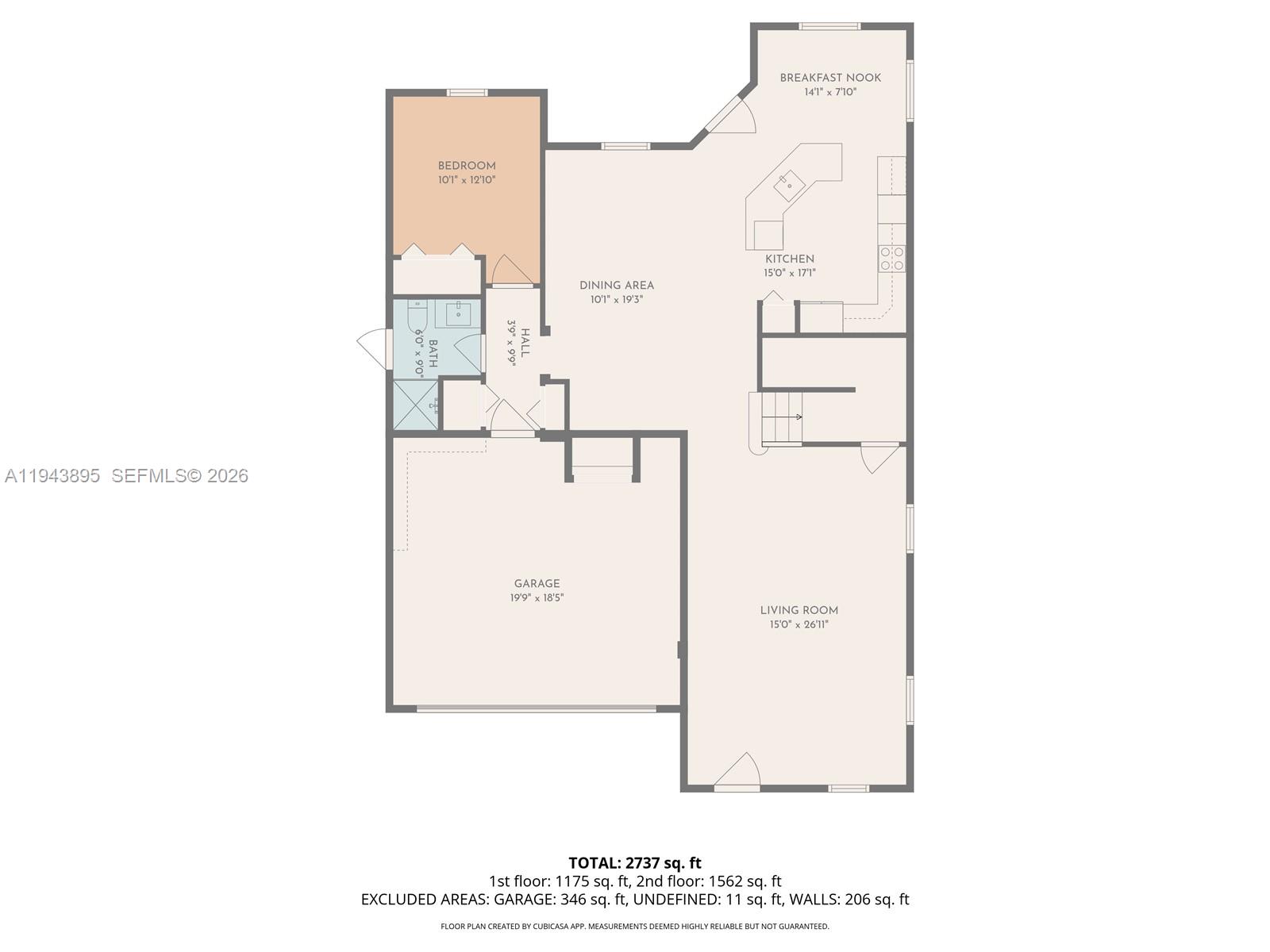 11556 Southwest 234th Street Homestead, FL 33032 - Photo 43 of 44 a picture of a floor plan