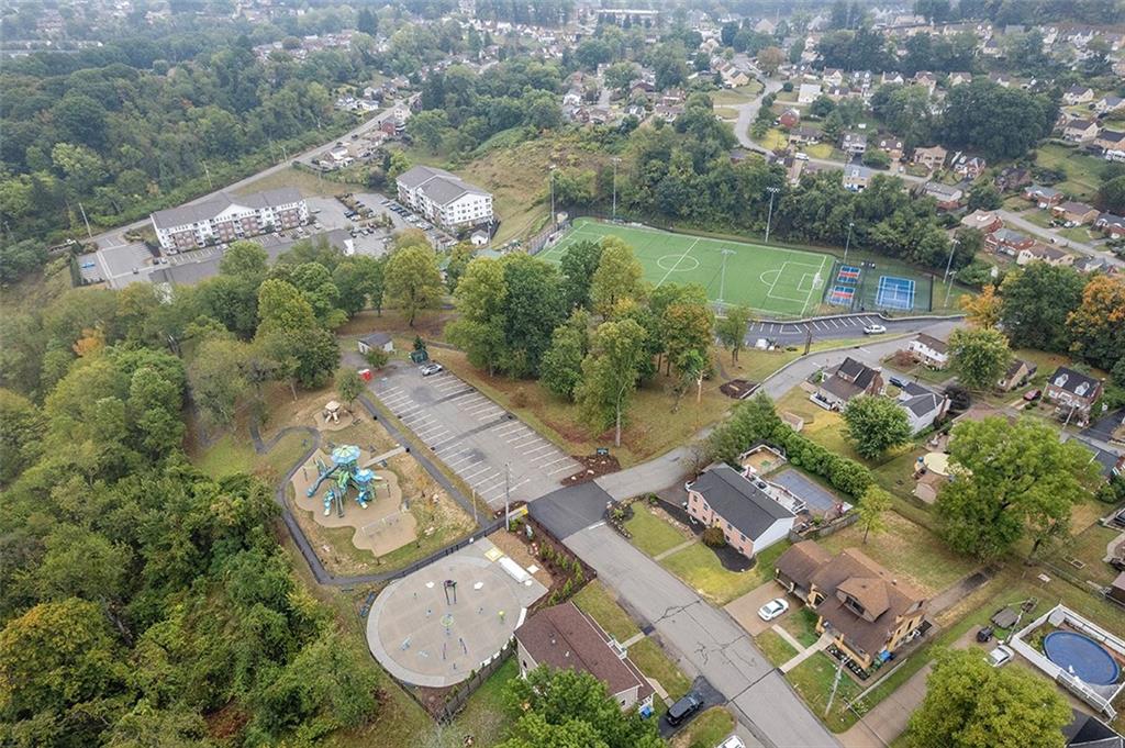 3708 Grant Street Pittsburgh, PA 15234 - Photo 31 of 36 an aerial view of residential house with outdoor space and parking