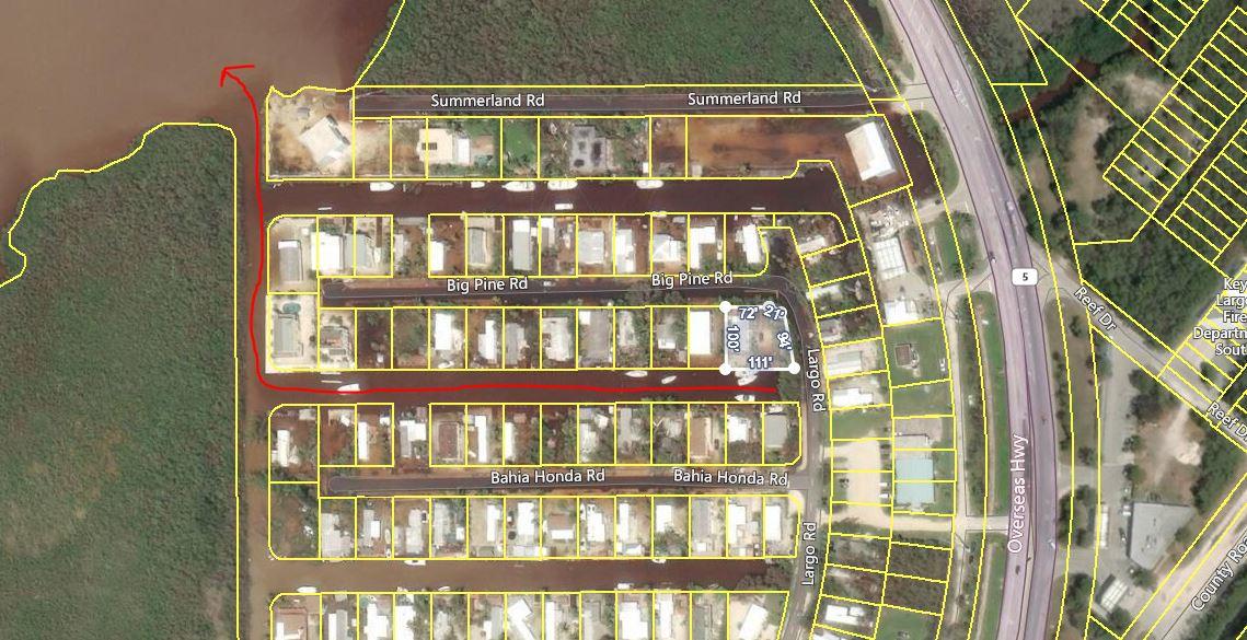 402 Big Pine Road Key Largo, FL 33037 - Photo 12 of 15 Map View with arrow