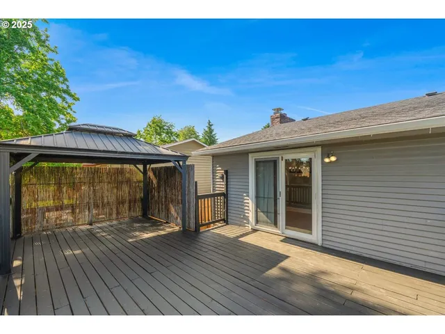 a view of outdoor space and deck