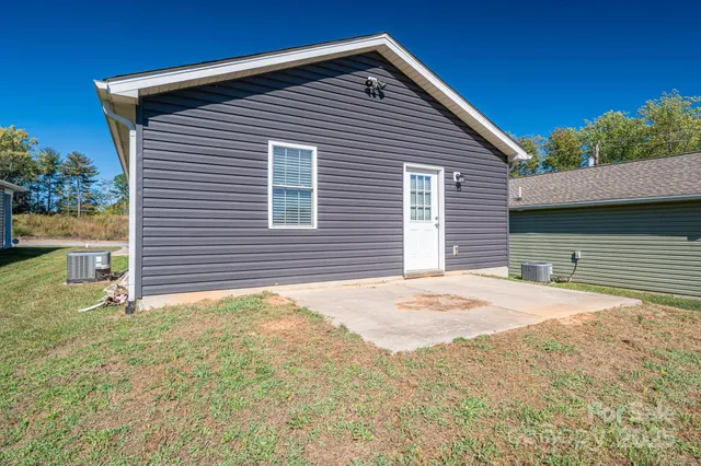 a backyard of a house