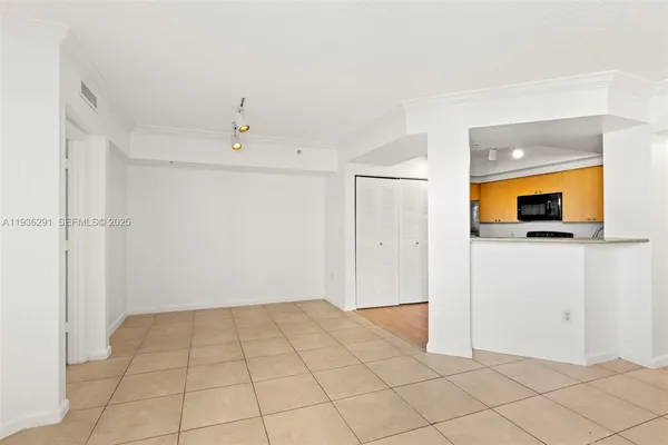 a view of an empty room